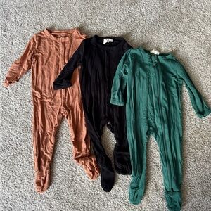 Kyte BABY Kids Footies - 3-6 month - Spice, Midnight, and Emerald